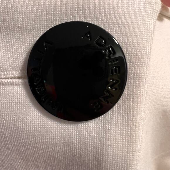 Adrienne Vittadini Double Breasted Crop Jacket Size 12 Autumn White Pockets NWT - Picture 5 of 8